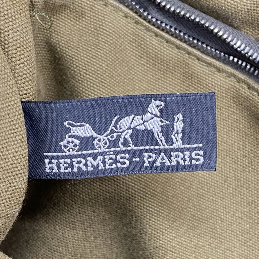 Hermes Tout Khaki Tote Bag Pre Owned, Women's Tote Bag - Picture 3 of 8